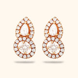 Ears Adorned with Brilliance Diamond Earring 18KT