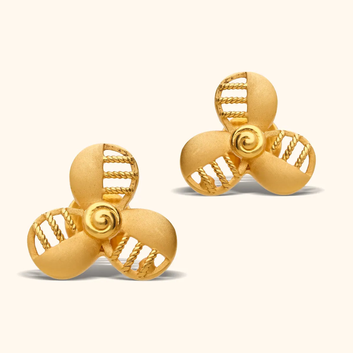 Radiant 22KT Gold Earrings RANKA JEWELLERS PC PRIVATE LIMITED