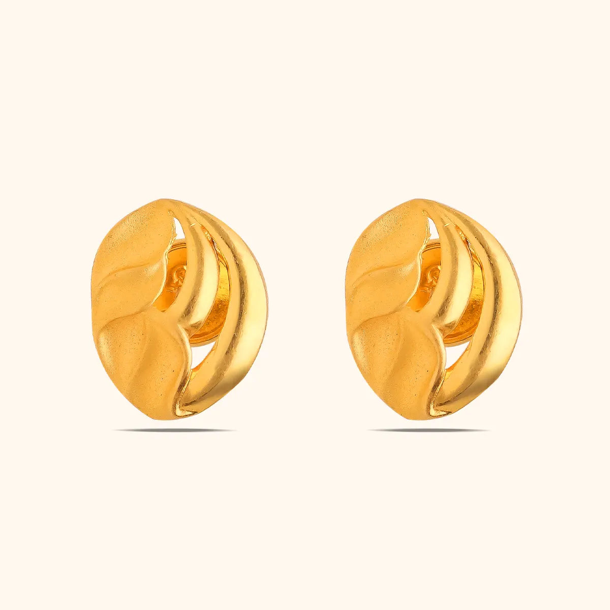 LaxmiPadma Stud Earrings – Rangoli Design - Swaabhi