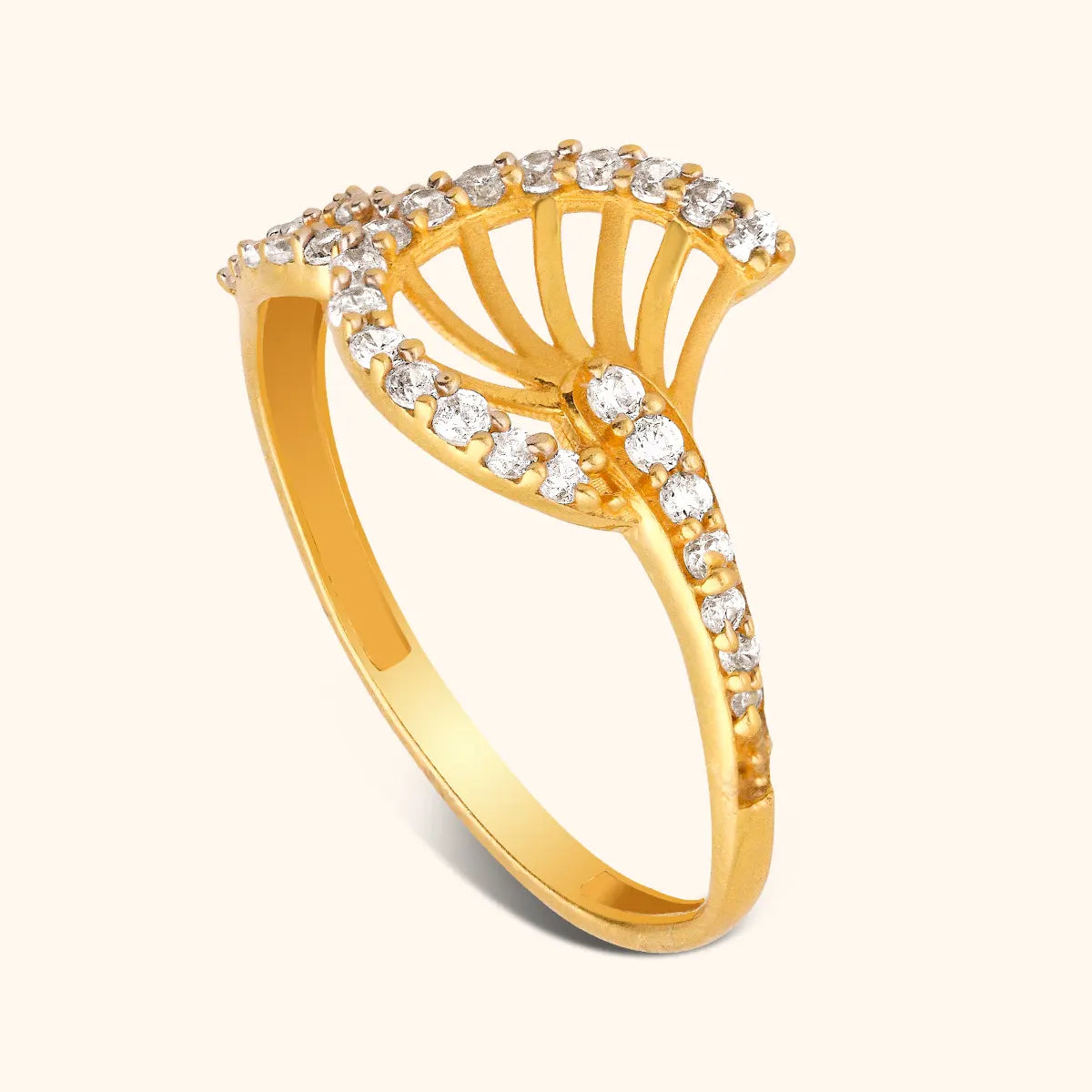 22k Yellow Gold Ring, 22Karat Gold Indian Handmade Women Ring For Christmas  Gift | eBay