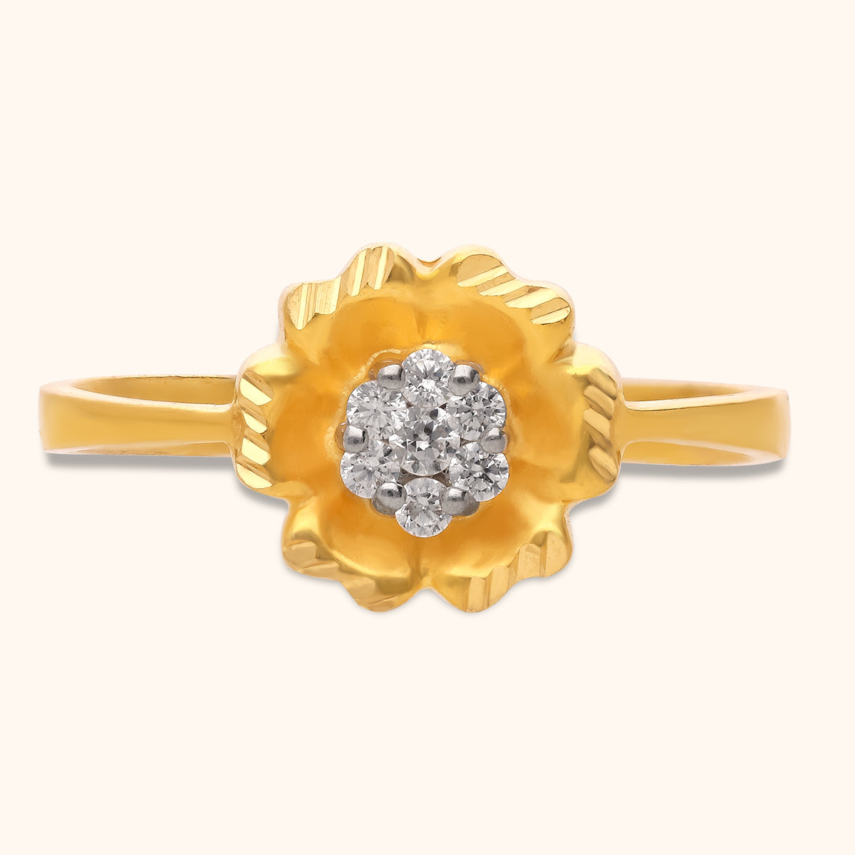 Attractive Look And Fancy Party Wear Attractive Design Plain Pattern  Studded Gold Ring Gender: Women's at Best Price in Indore | Kunsh Exports