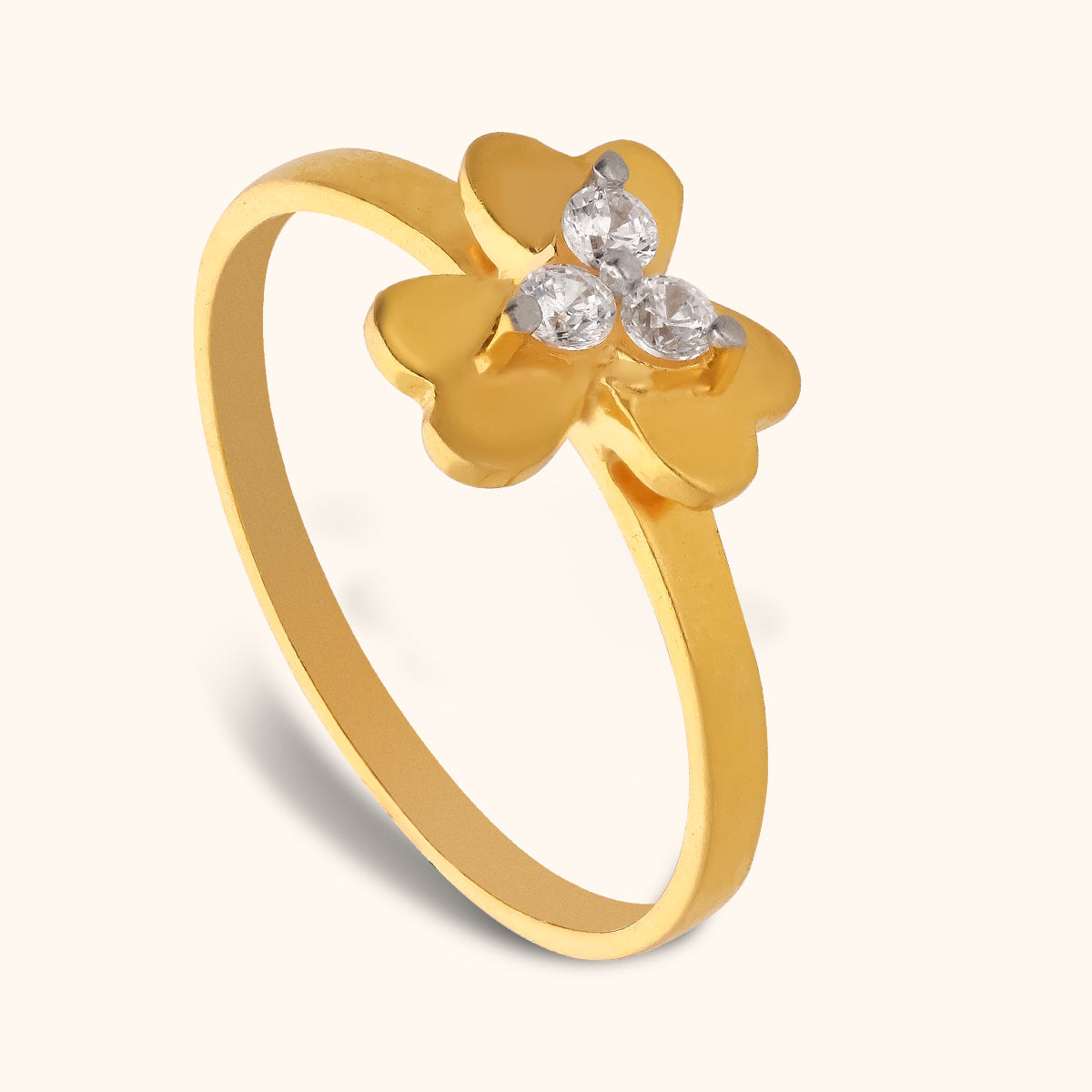 Buy quality 22KT Gold Plain Fancy Ladies Ring – Welcome to Rani Alankar