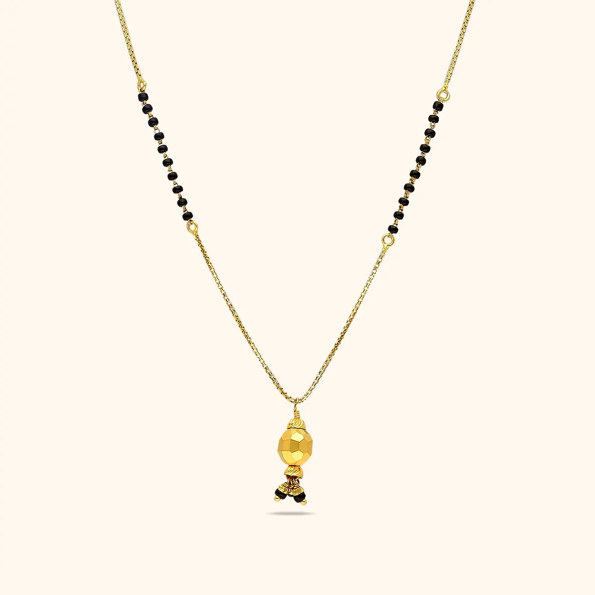 Elegant Single Pendant Mangalsutra 22KT RANKA JEWELLERS