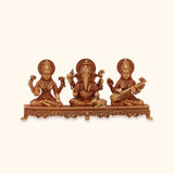 22KT Gold Laxmi Ganesh Saraswati Idol | Gold Idols / Murtis Online 