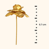 Gold Plated Flower for Ganpati - Silver