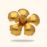 Gold Plated Flower for Ganpati - Silver