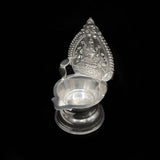 Eternal Glow Silver Niranjan - Silver Pooja Items / Silver Puja Samai