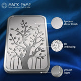 MMTC PAMP 999.9 Purest 50 gm Banyan Tree Silver Bar
