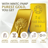 MMTC-PAMP LOTUS 24K (999.9) 2 GM GOLD BAR
