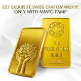 MMTC-PAMP LOTUS 24K (999.9) 5 GM GOLD BAR MMTC