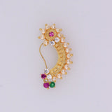 Traditional Bridal Gold Nath Design