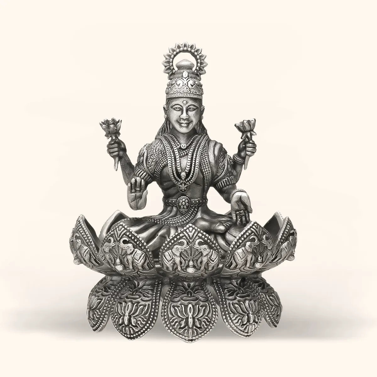 Mata Lakshmi - Antique Silver Idol