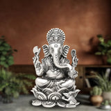 925 Antique Silver Idol Ganesh