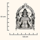Antique 925 Silver Idol - Vighnaharta Ganesh with Rhodium and Lacquer Coating for Anti-tarnish.