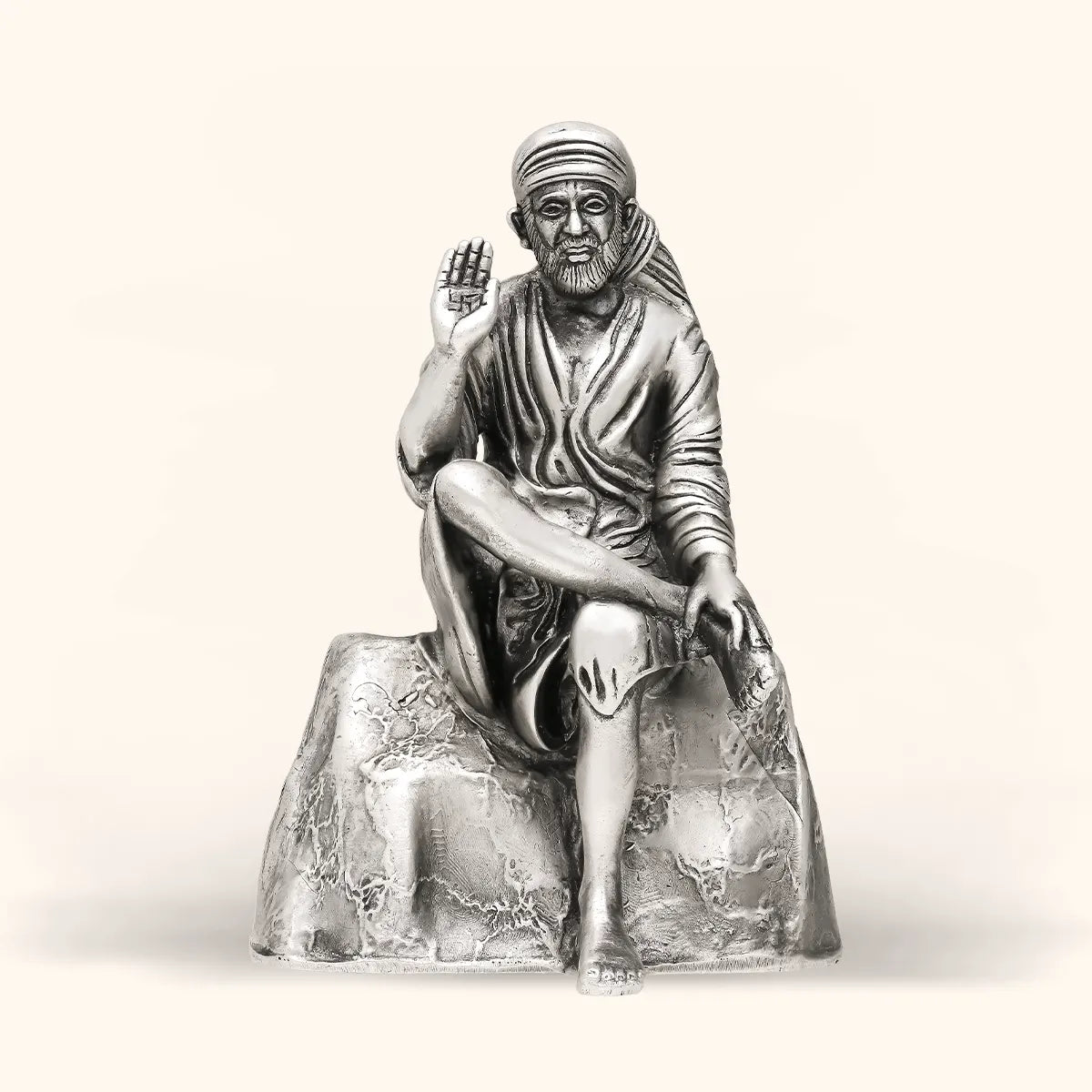 Sai Baba - Antique Silver Idol