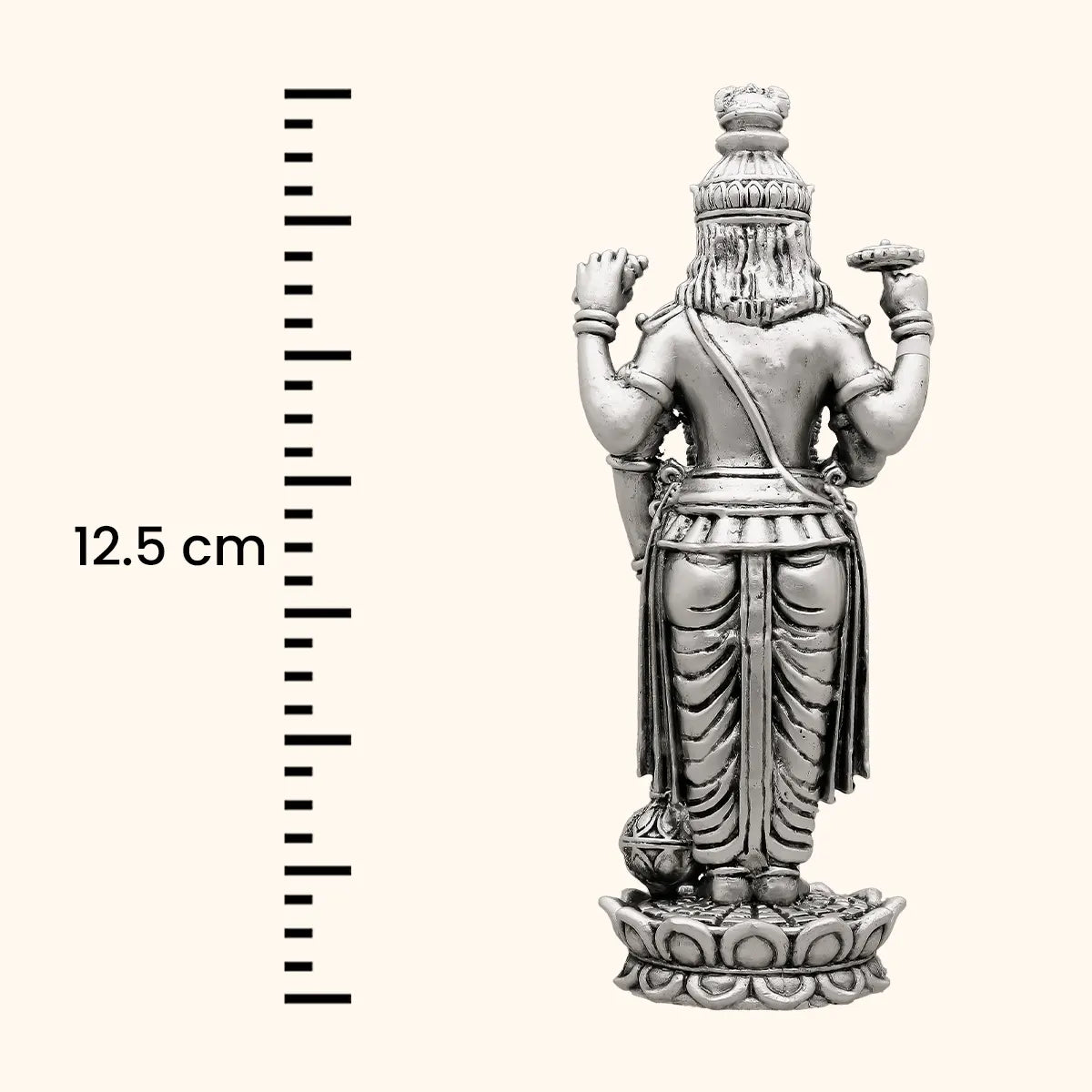 Shri Hari - Antique Silver Idol