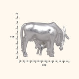 925 Silver Cow & Calf Medium Size