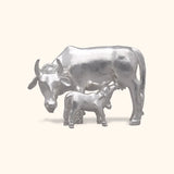 925 Silver Cow & Calf Medium Size