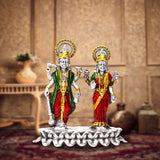 Antique Vishnu Laxmi - Silver