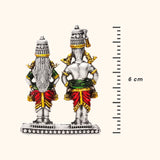 Silver Vitthal Rukmini Idol