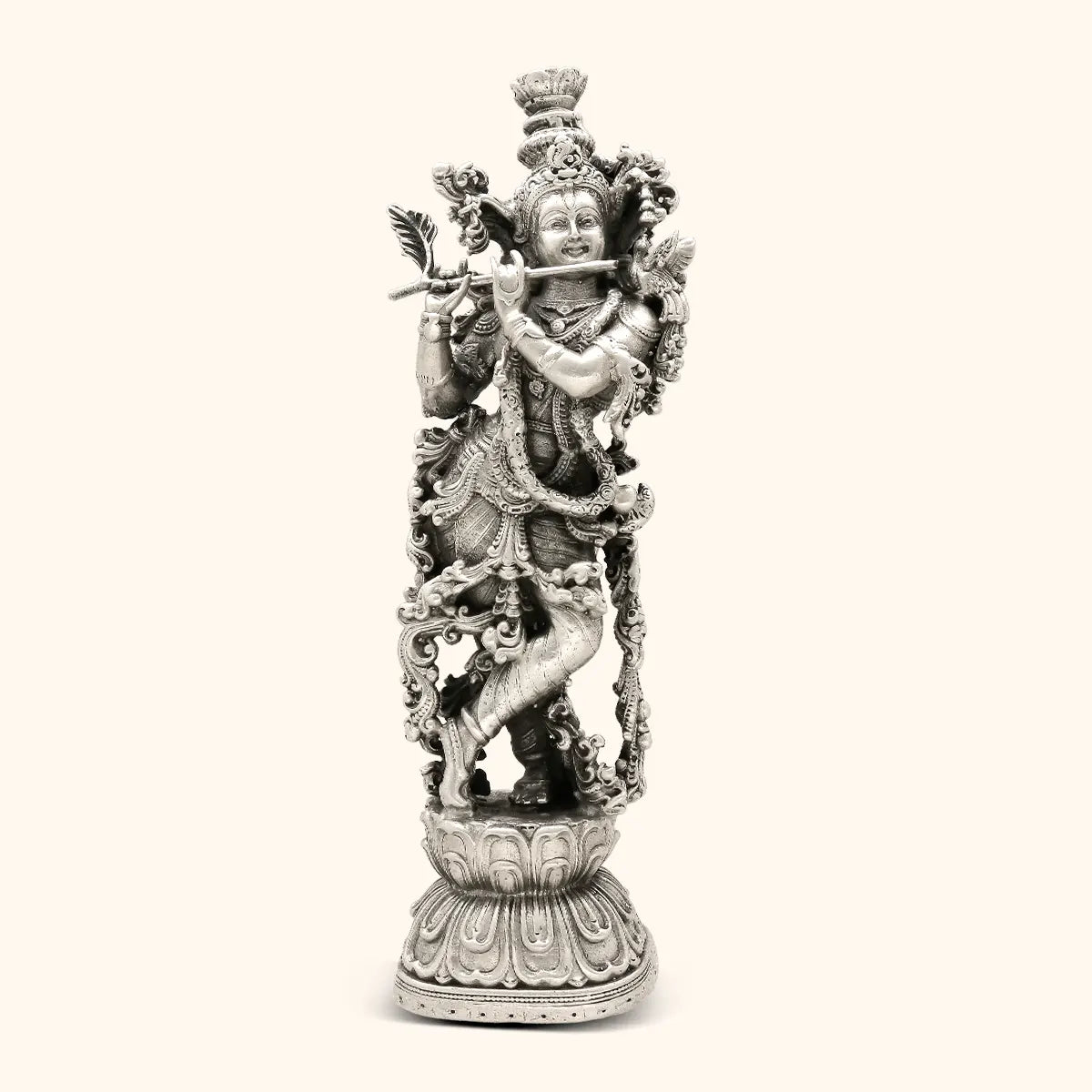 Krishna Silver Idol