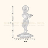 925 Silver Solid Standing Shri Krishna Idol