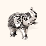 Antique Silver Elephant Idol - Silver Puja Items / Samagri, Silver Idols