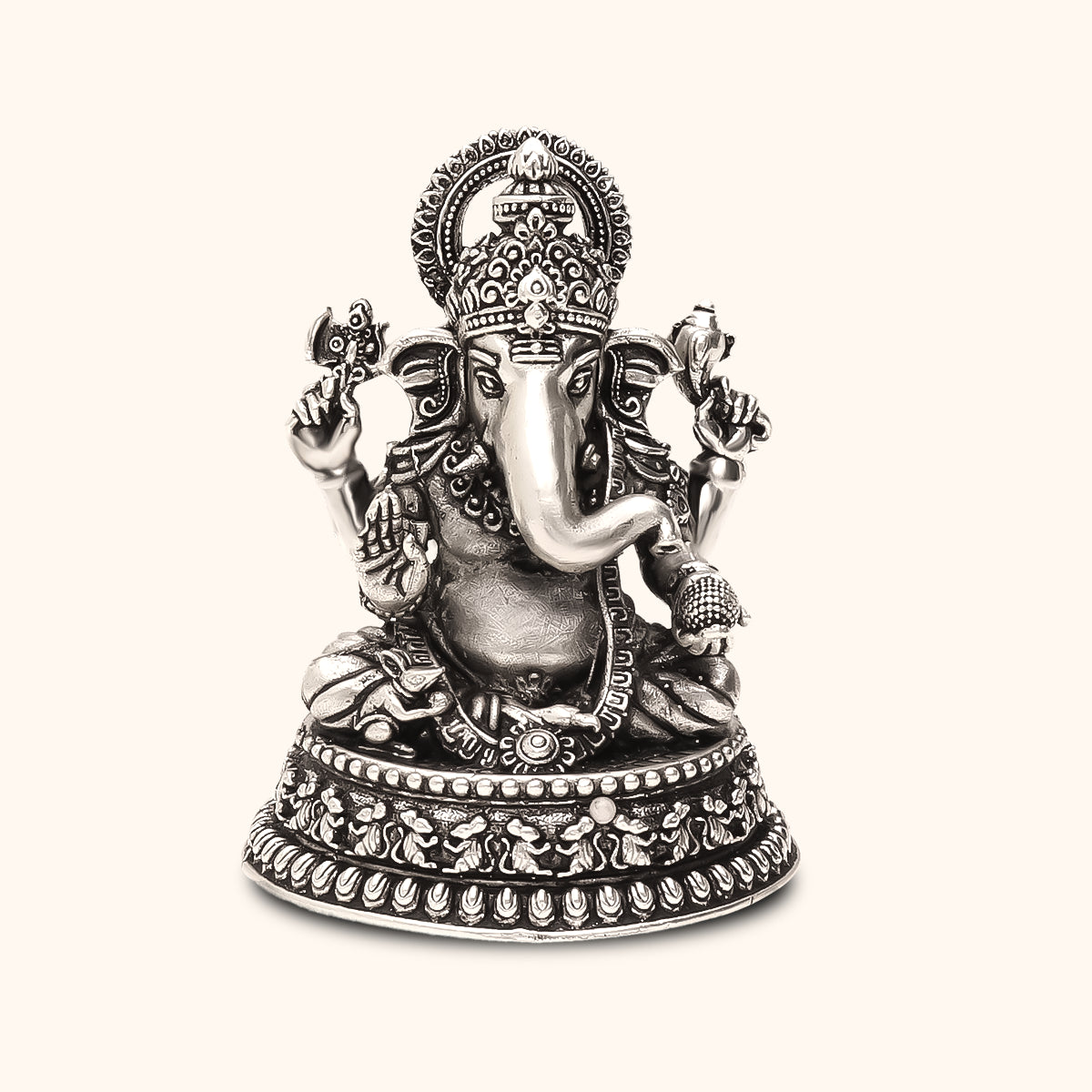 Ganesha Idol - Silver