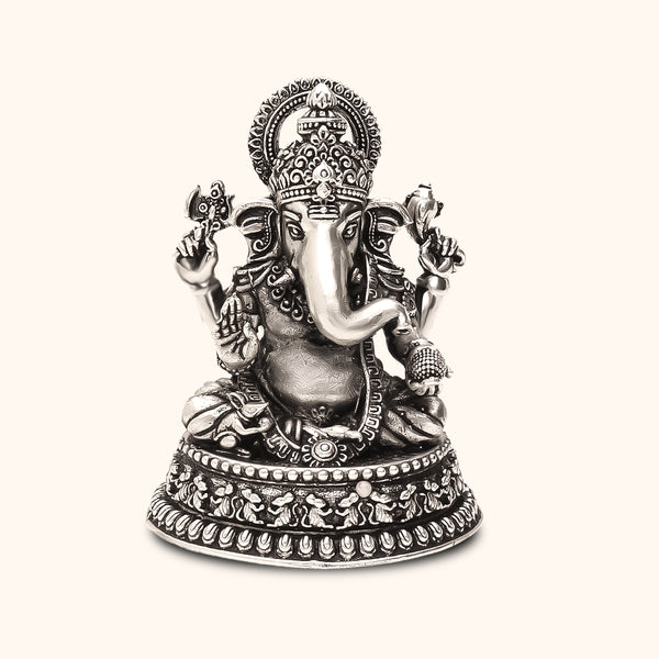 Ganesha Idol - Silver – RANKA JEWELLERS PC PRIVATE LIMITED