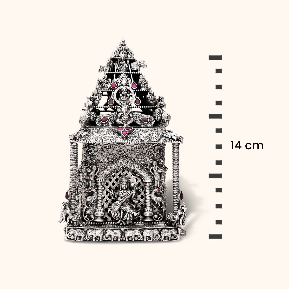 Antique Silver Murti-Ganesha, Laxmi, Sarswati, Balaji