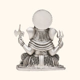 Shrimant Dagdusheth Murti - Anitque 925 Silver with Rhodium and Lacquer Coating for Anti-tarnish