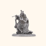 925 Silver Lord Radha Krishna idol