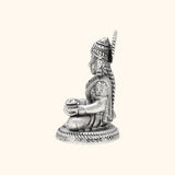 925 Antique Silver Matte Annapurna Idol with Rhodium and Lacquer coating for Anti-tarnish.