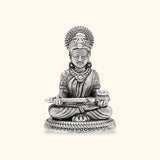 925 Antique Silver Matte Annapurna Idol with Rhodium and Lacquer coating for Anti-tarnish.