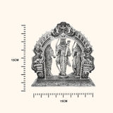 925 Antique Silver Matte Ram Darbar Idol 880 gms