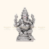 925 Silver Antique Ganeshji Idol