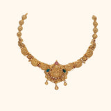Golden Blossom 22K Gold Necklace for the Contemporary Woman