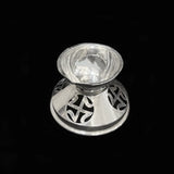 Swastika Engraved Niranjan - Silver Pooja Items / Silver Puja Samai