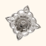 Nova Radiance Silver Niranjan - Silver Pooja Items / Silver Puja Samai