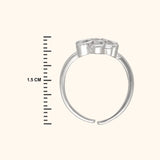 Elegance in Every Step 925 Sterling Silver Toe Ring Set with Rhodium and Lacquer coating for Anti-tarnish.