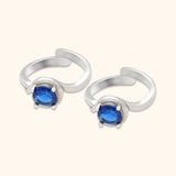 Elegant 925 Sterling Silver Toe Rings with Rhodium and Lacquer coating for Anti-tarnish.