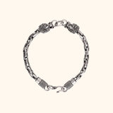 925 Silver Symbol of Protection Bracelet for Men