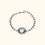 Elegant Charm 925 Bracelet for Men with Rhodium and Lacquer coating for Anti-tarnish. 