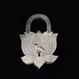 Elegant Lotus Silver Lock - Silver Utensils, Articles & Gift Items