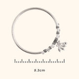 Simple Silver Ghungroo Payal / Anklet  with Rhodium and Lacquer coating for Anti-tarnish