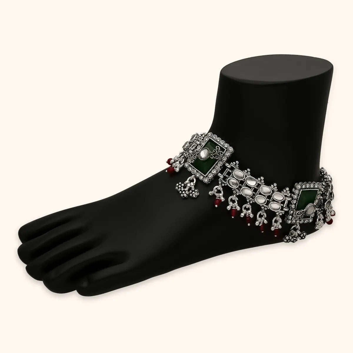 Buy Indian Bridal Silver Payal Anklet Online Ranka Jewellers RANKA JEWELLERS PC PRIVATE LIMITED