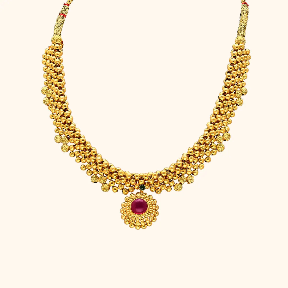 SPE Gold - Latest Gold Design Necklace With Matching Earrings