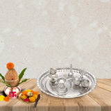 Harmony Silver Puja Thali Set