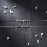 Modern Payal in Silver Finish