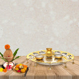 Eternal Harmony Silver Puja Thali